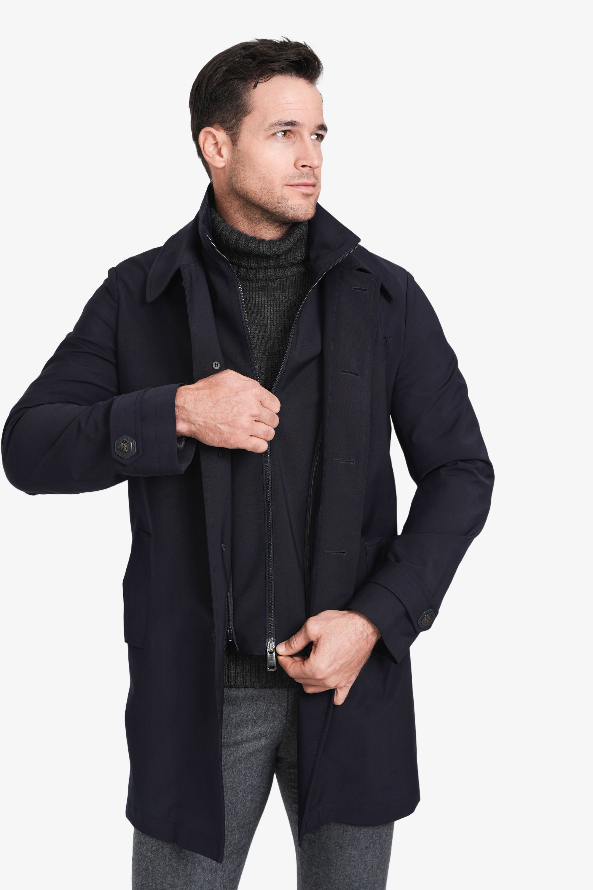 ジャケット・アウター YOKE 21SS RIVERSIBLE WOOL TRENCH COAT Amazon.com: Yeuyyben Autumn Winter Mens Wool Trench Coats