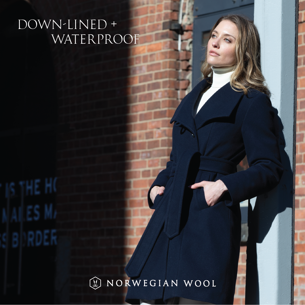 norwegian wool waterproof wool overcoat