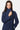 Mid Blue City Coat, Down-Lined and Waterproof Norwegian Wool Women's