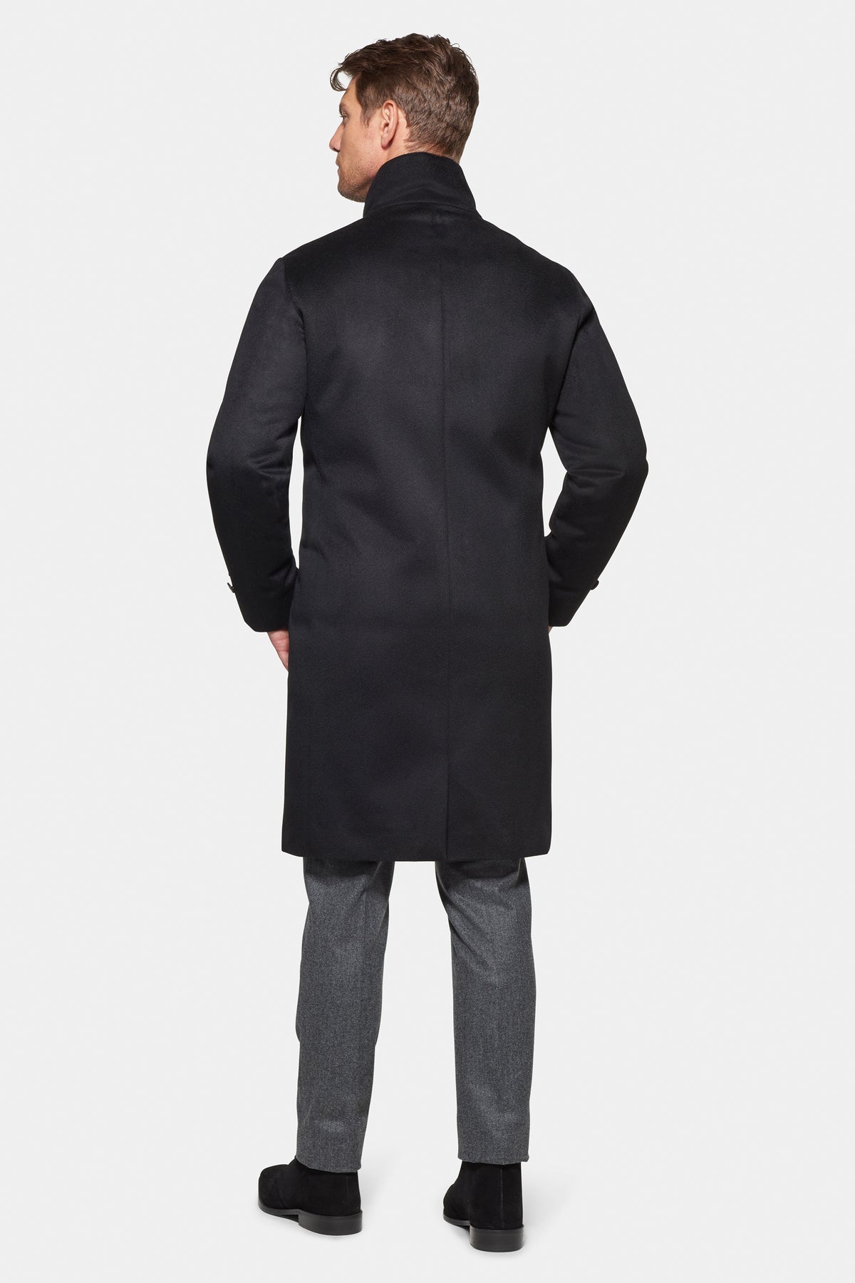 Pure Cashmere Topcoat Black