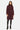 Burgundy Stand Collar City Coat