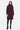 Stand Collar Coat, Burgundy