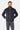 Mixed Media Stretch Wool Bomber, Navy