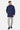 Hooded Car Coat, Mid Blue Herringbone
