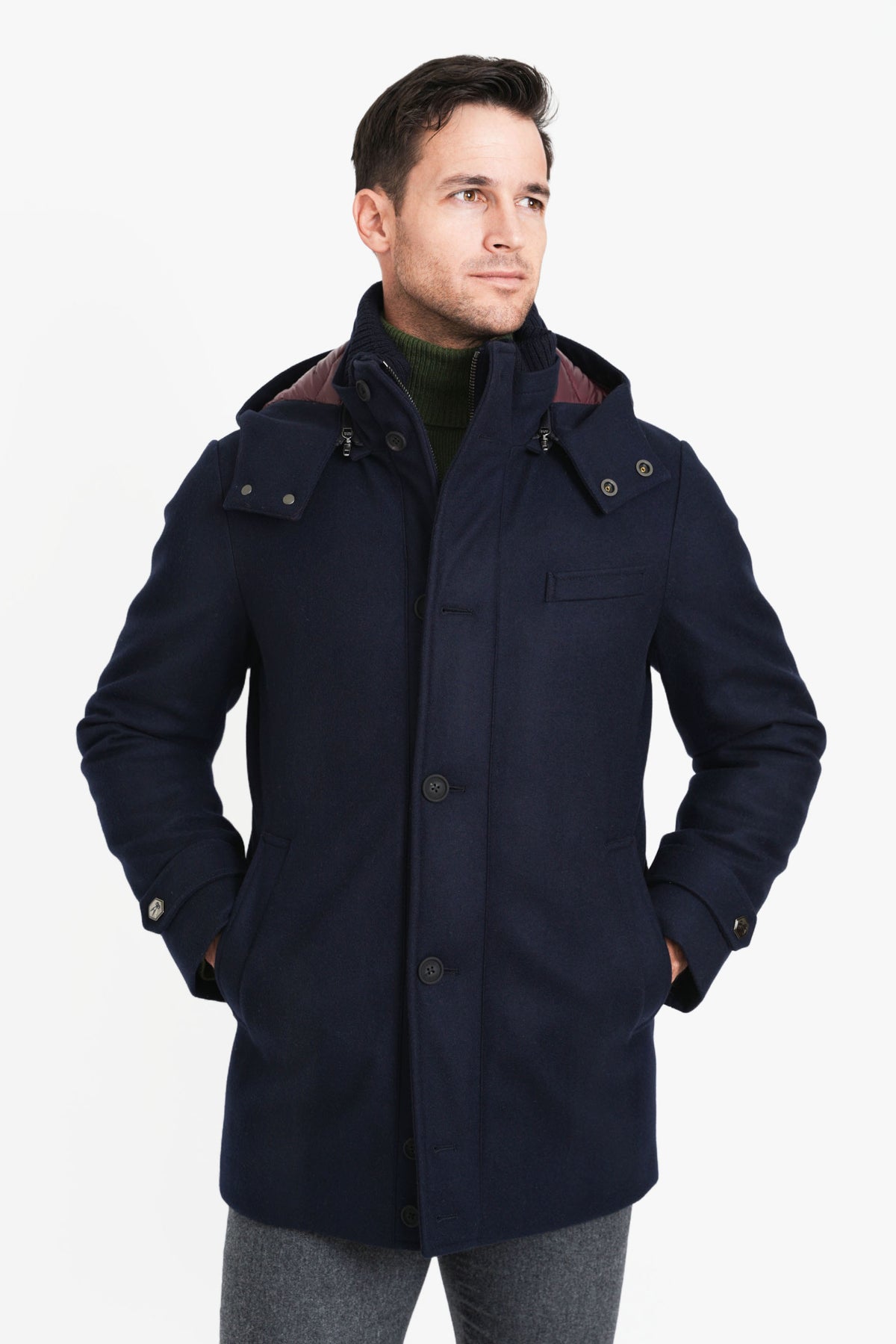 GU10-HC-NVY Men's Down-Lined Parka