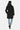 Short Hooded Wrap Coat, Black
