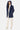Hooded Wrap Coat, Mid-Blue