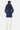 Mid Blue Short Hooded Wrap, Down-Lined and Waterproof