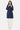 City Coat with Fur, Mid-Blue