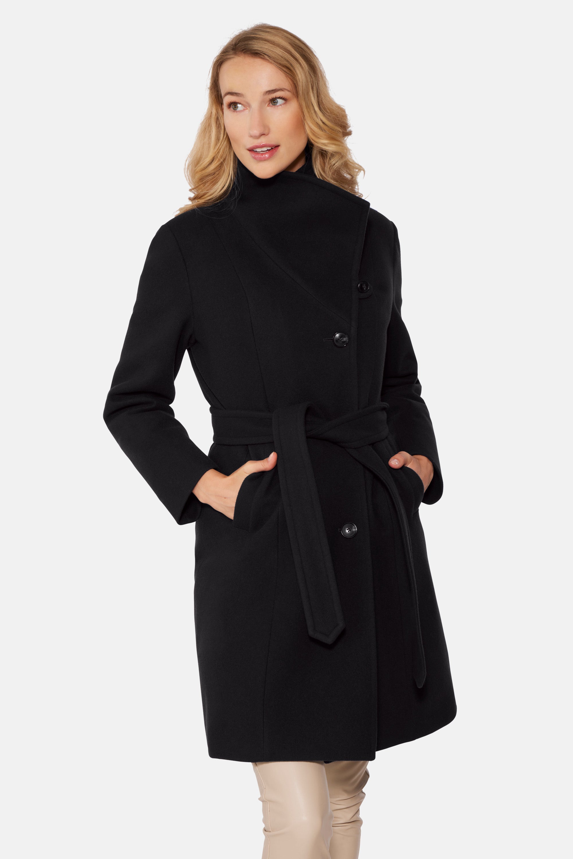 Nes Wool City Coat, Black – Norwegian Wool