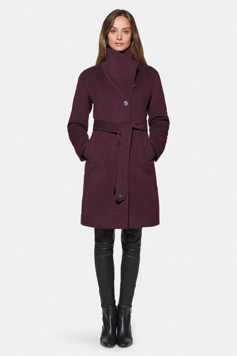 City Coat, Burgundy