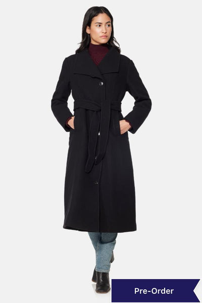 Long City Coat, Black XXS (US 00-0 IT 34-36)