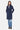 Stand Collar Coat, Mid-Blue