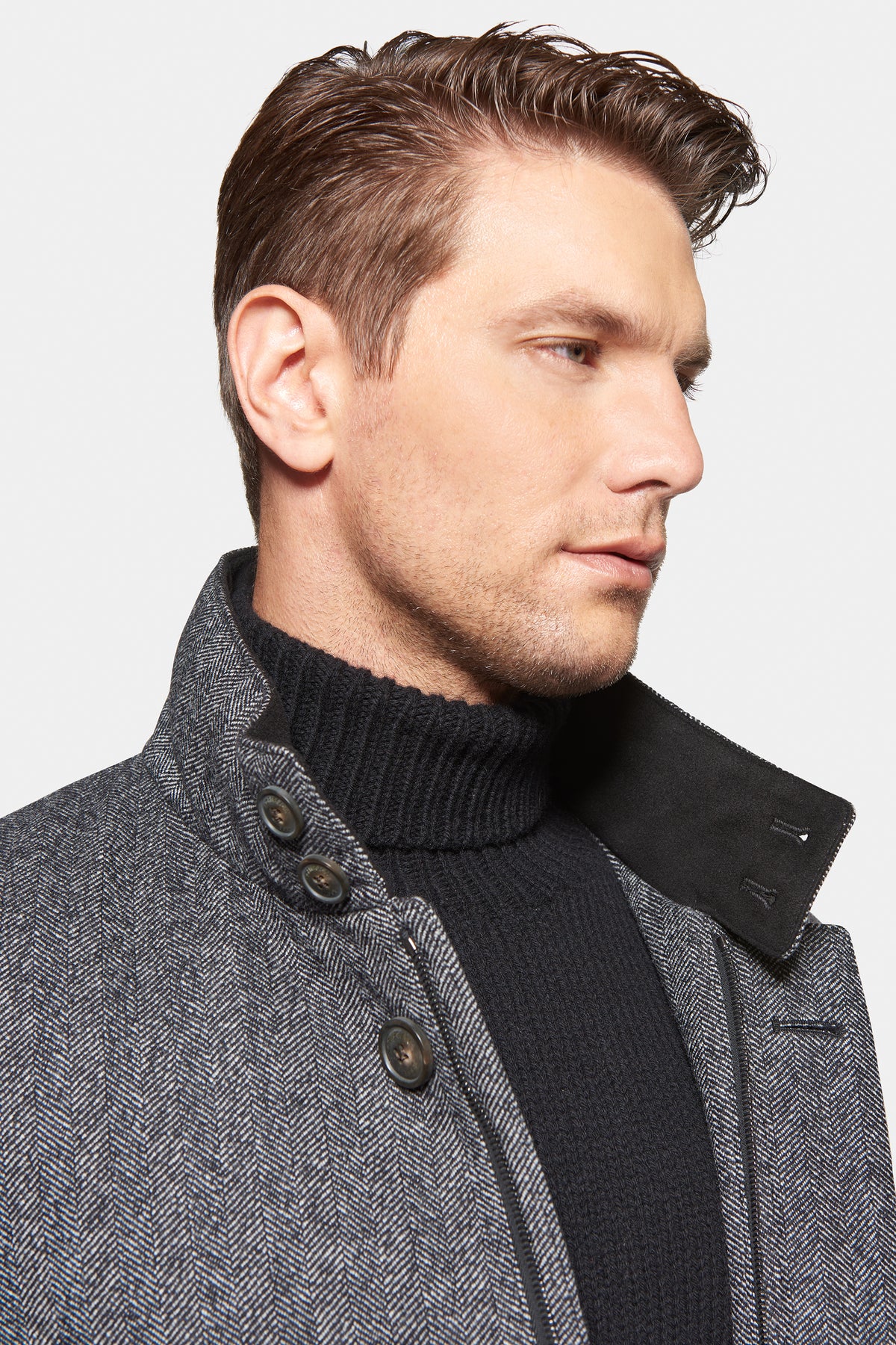 Down-Lined Waterproof Cashmere Wool Carcoat - Warmest Stylish Option for the Winter