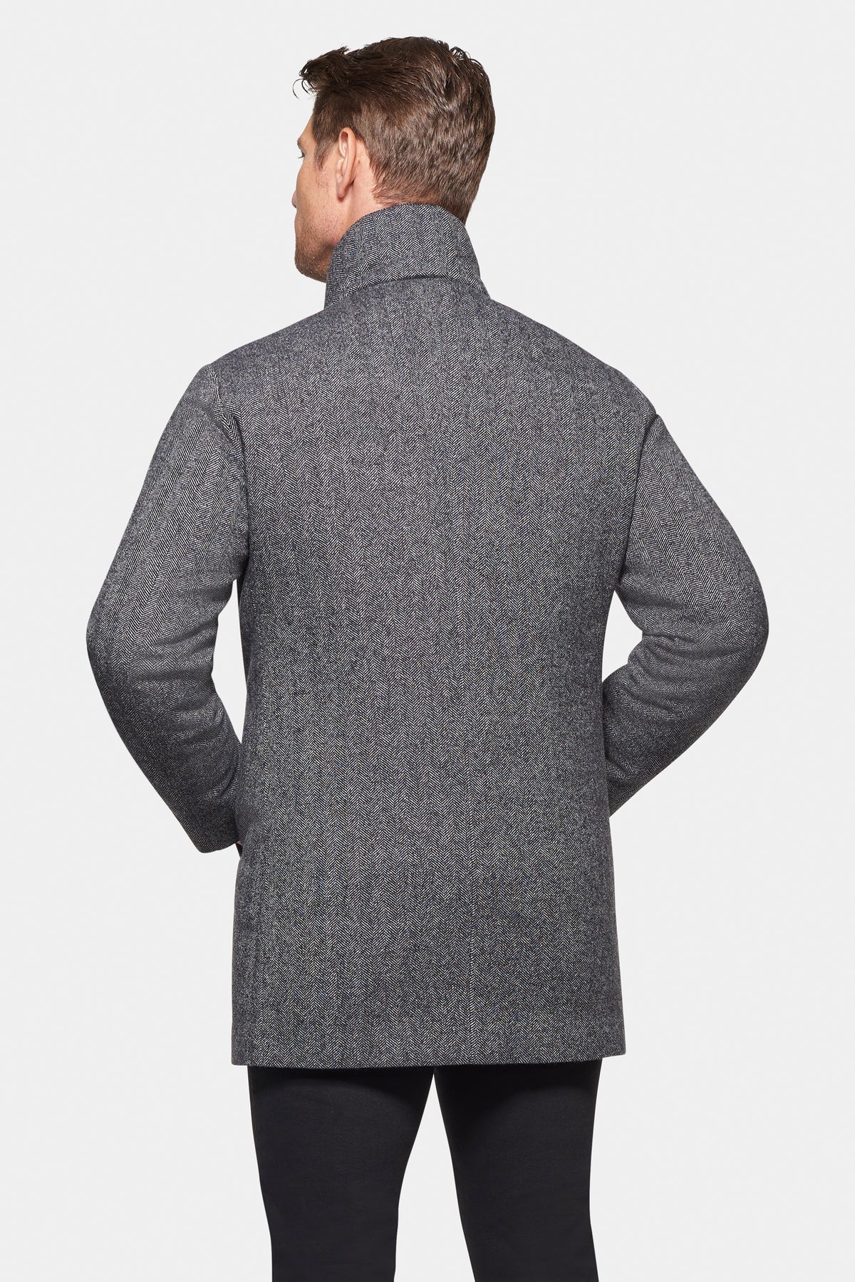 Down-Lined Waterproof Cashmere Wool Carcoat - Warmest Stylish Option for the Winter