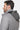Slim Hooded Pure Cashmere Car Coat Light Grey