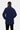 Soft Wool Textured Hooded Car Coat Navy