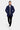 Soft Wool Textured Hooded Car Coat Navy