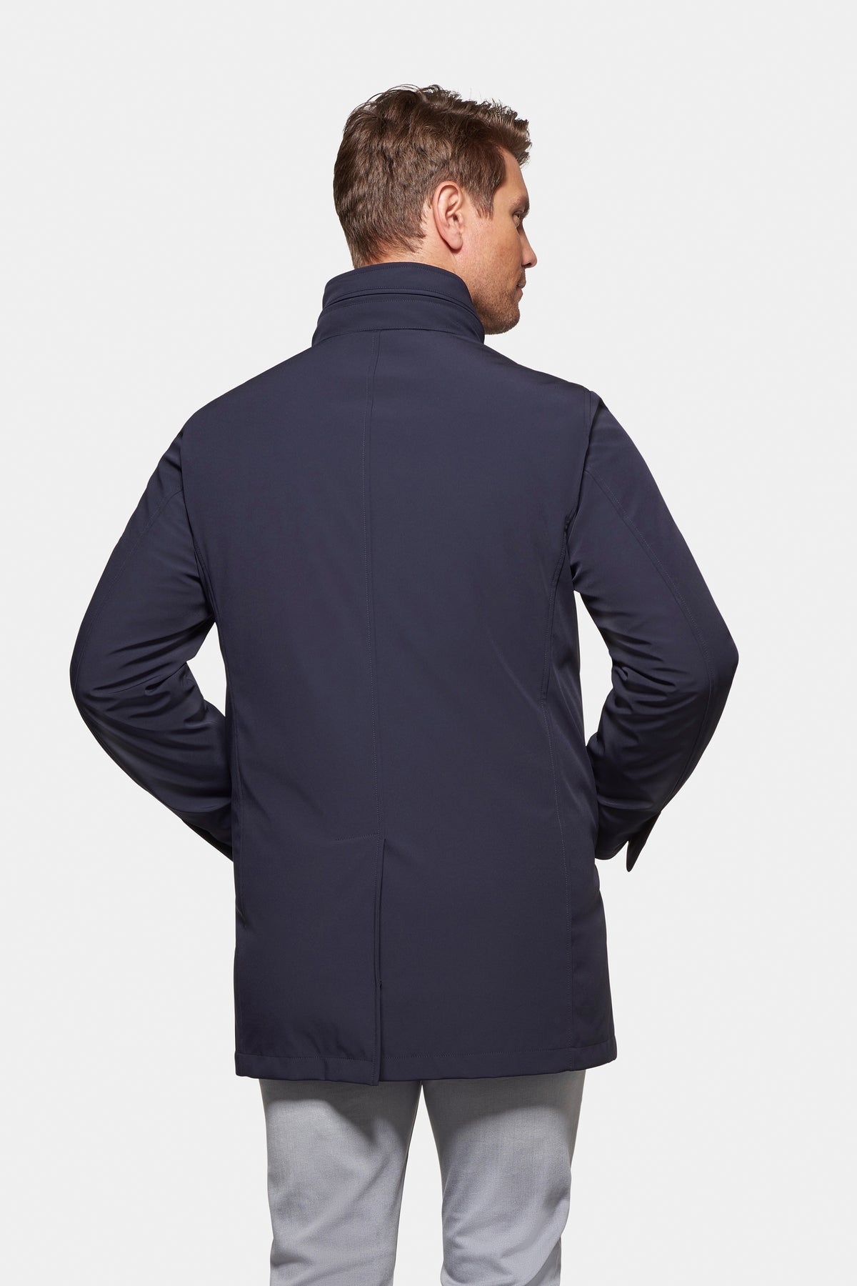 Down Lined Traveler Coat Navy