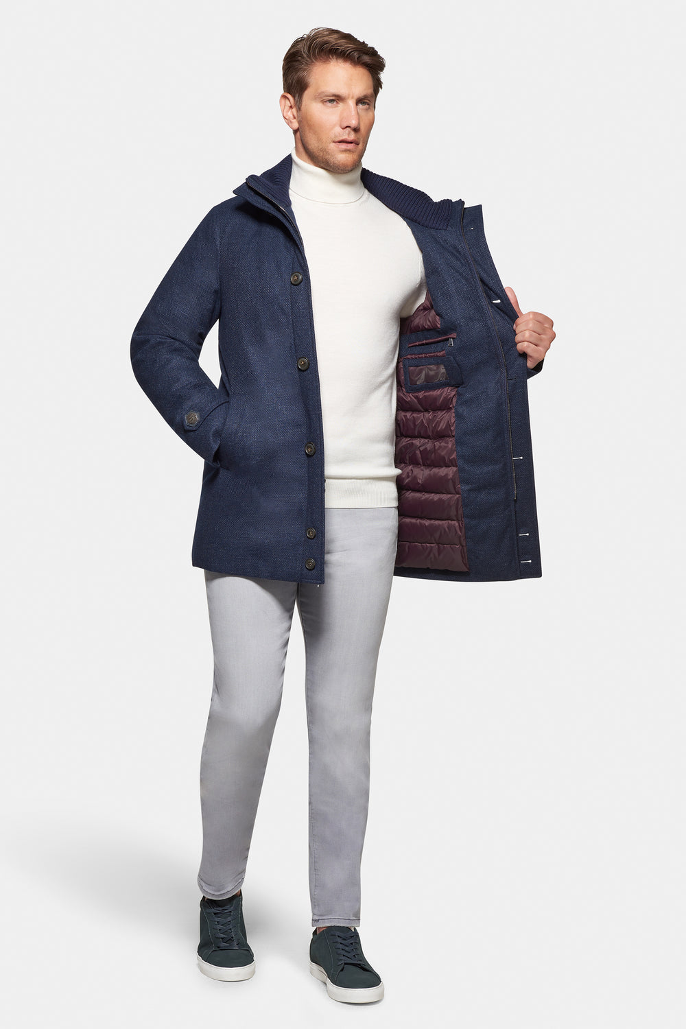 City Active Parka, Textured Blue