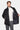Pure Cashmere Hooded Car Coat Black